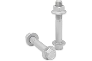 DSXULXN 10.9 Hardened Rear Lower Shock Mounting Bolt Kit for 1997-2003 Ford F150, Expedition, Silver Dacromet Coated, with Flange Bolts and Nuts