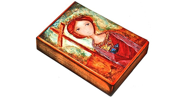 Saint Francis Of Assisi And Saint Clare Aceo Print Mounted On Wood Folk Art By Flor Larios 2 5 X 3 5 Etchings Engravings Art Collectibles Delage Com Br