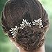 Yean Bridal Hair Pins Set Wedding Rhinestones Bead Hair Pin for Women and Girls (Set of 3) (Gold)