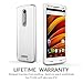 Droid Turbo 2 Case - MoKo [Anti Drop] Halo Series Back Cover with TPU + Clear PC Back Panel Bumper Cover for Motorola Droid Turbo 2 XT1585 / Moto X Force (2015), Crystal Clear