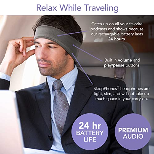 SleepPhones Wireless Sleep Headphones by AcousticSheep V8 24Hour