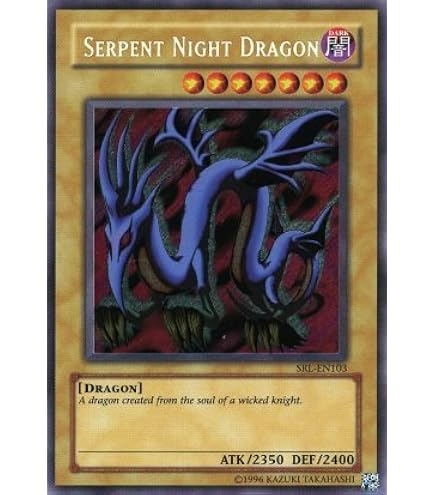 Amazon.com: YU-GI-OH! - Serpent Night Dragon (LCJW-EN139
