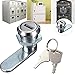 ELEGIANT Cam Lock File Cabinet Mailbox Desk Drawer Locker + 2 Keys for Arcade Cupboard Mailbox