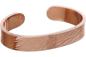 DEMMEX Premium 3mm Thickest Pure Turkish Copper Bracelet - Solid, Uncoated, Non-Magnetic - 1/8" Copper Thickess, Thickest of its Kind & A Statement Piece - Fall 2024, Unisex