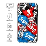 Kplvet iPhone 8 Plus 7 Plus Case,Non Slip Ultra Soft Embossed Craft Non Faded Durable Coloring Slim Thin 5.5 Inches iPhone 7P 8P Case,Street Fashion Stylish Basic Protective Phone Cover(Boxing Gloves)