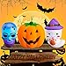 WATINC 3 Pcs Halloween Spooky Squishies Sensory Toys Kawaii Slow Rising Cream Scented Stress Relief Kids Toys Pumpkin Ghost Skull Squishies Toys Squeezable Dolls Halloween Party Decorative Props Gift