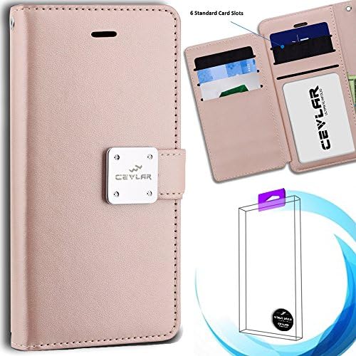 Cevlar Samsung Galaxy S8 S 8 2017 Samsung Galaxy G950 Tri Layer Wallet Phone Case Flip Phone Cover with ID Slot