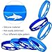 48 Pieces Shark Party Favors Rubber Wristbands Bracelet, Under the Sea, Shark Birthday Party Favors Supplies Gift Decorations (48 Pieces)
