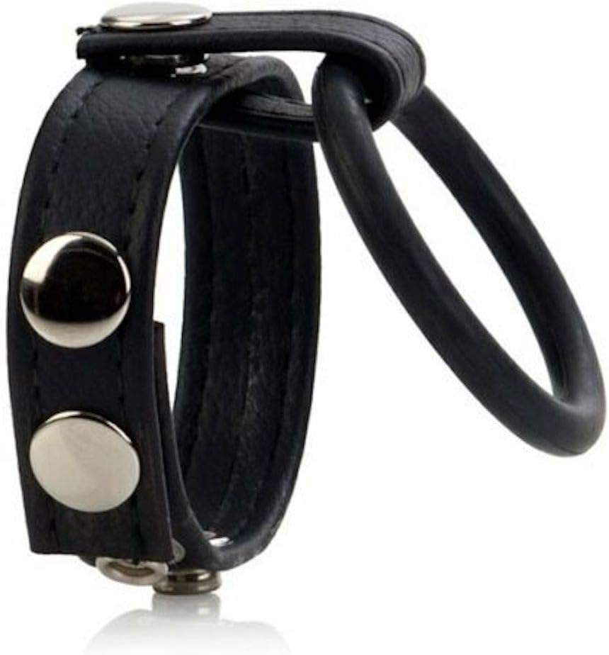 Gsmv Adjustable Leather Shaft Strap with Rod Ring Enhancer Ball Spreader Medium BPFY18347