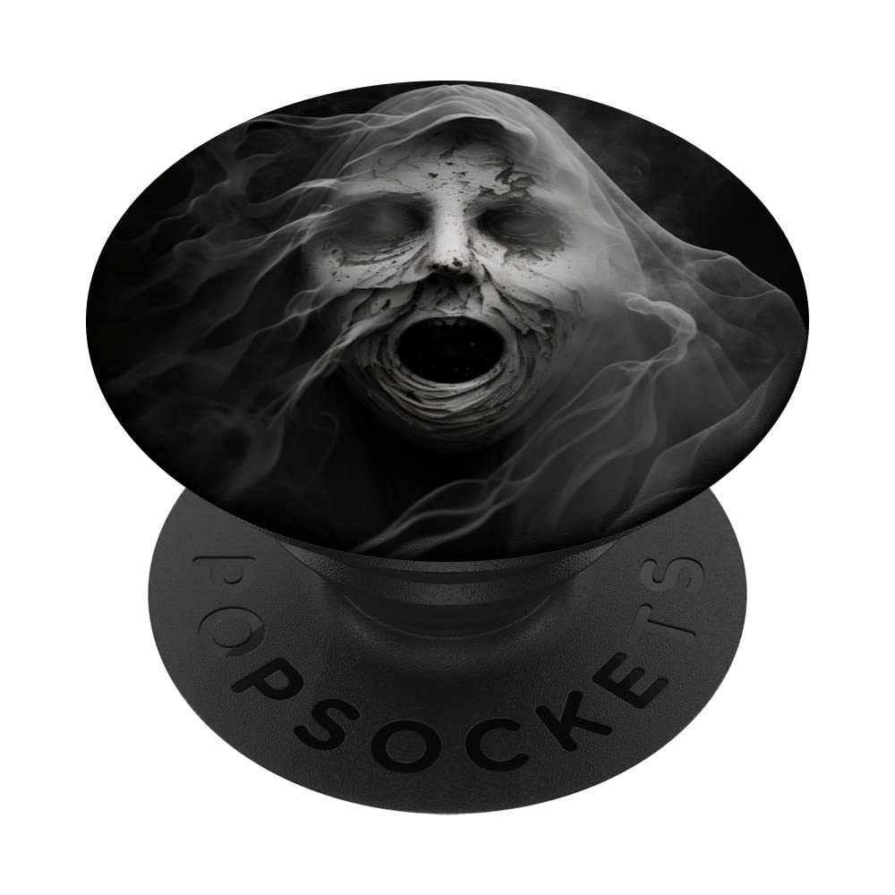 Creepy Ghost Face for Halloween PopSockets Swappable PopGrip