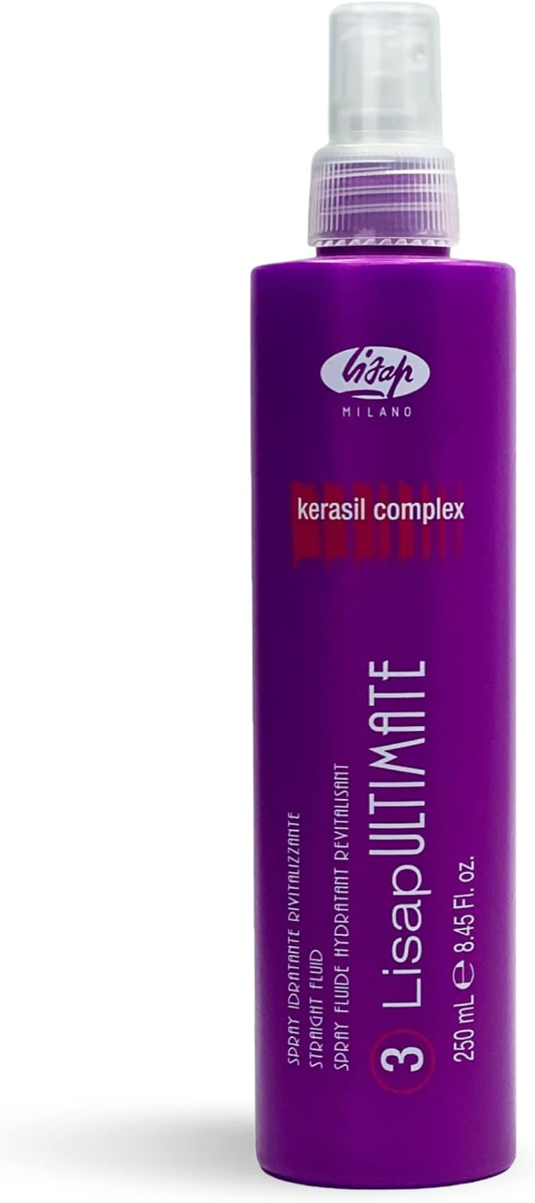 Lisap Milano Ultimate Straight Fluid 250ml Hair Straightening Styling Agent