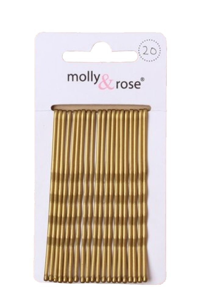 20pc Long 6.5cm Kirby Grips Hair Bobby Pins Clips Blonde