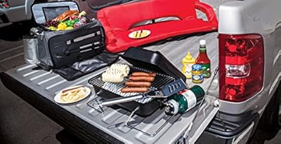 Vulcan Insulated Cooler Tote with Propane Grill and Grill Tools Inside