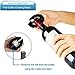 Electric Wine Opener Rechargeable, GOSCIEN Automatic Wine Bottle Opener 4-in-1 Set Gift, Upgraded Electric Wine Corkscrew with Foil Cutter, Vacuum Stopper and Wine Pourer, Battery Indicator Light