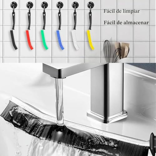 DuDuZui Set of 11 Crevice Cleaning Brushes, 6 Colorful Gap Cleaning Brushes, 3 Brass/Stainless Steel/Nylon Wire Brushes, 2 Scraper Tools