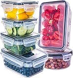 Fullstar Airtight Food Storage Containers with Lids - Plastic Food Containers with Lids - Plastic Containers with Lids - Lunch Containers [ 6 Pack] Kitchen Storage Containers with Lids BPA-Free