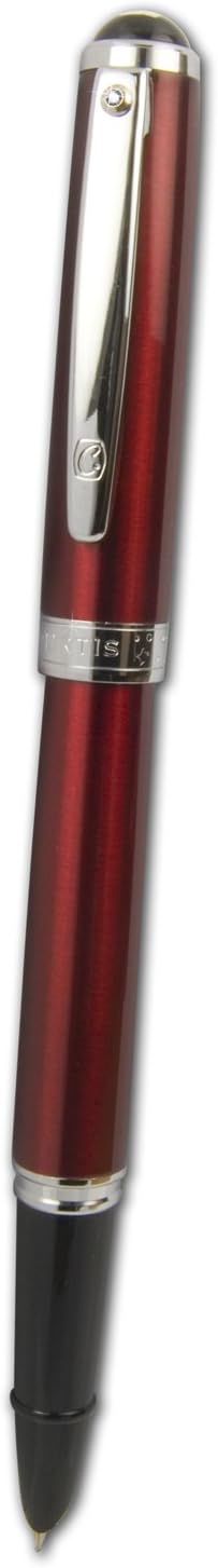 Curtis Australia Komo Diamond Fountain Pen, Red Chrome (KOMCHRRDFP)
