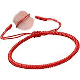 Red String Bracelet,Feng Shui Chinese Tibetan Bracelets for Women Red Thread Rope Buddhist Charm Gold Amulet Yoga Prayer Bring Positive and Blessing Energy Lucky Unique Gift