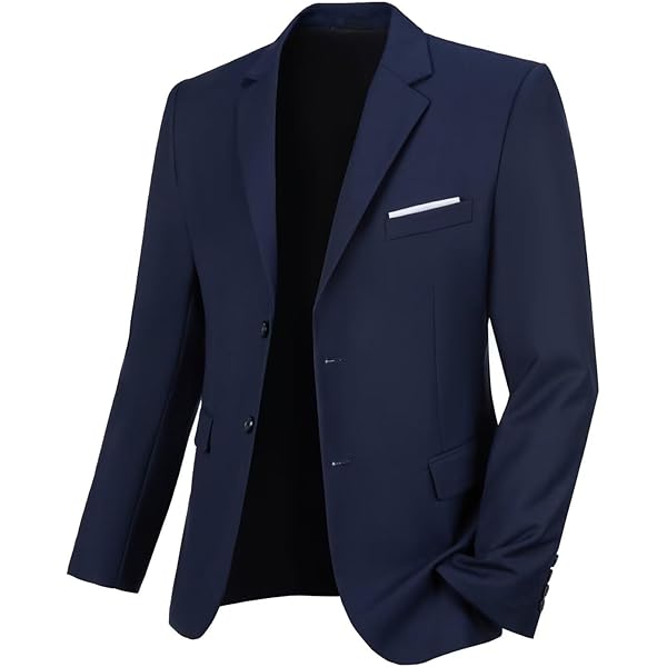 Habit Homme Men's Slim Fit Daily Blazer Lightweight One Button