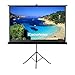 Excelvan Projector Screen with Stand, Indoor Outdoor Portable 100 Inch Diagonal HD 16:9 Projection Screen Adjustable Strong Tripod Base Legs Wrinkle-Free Design Includes Carry Bag