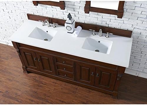 James Martin Furniture 72 in. Double Vanity in Warm Cherry Finish 800619