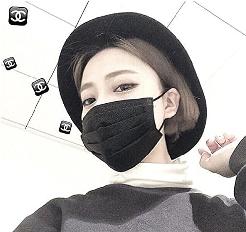 50 Pcs Disposable Earloop Face Masks Germ Dust Protection Four Layer Activated Carbon Filter Face Masks
