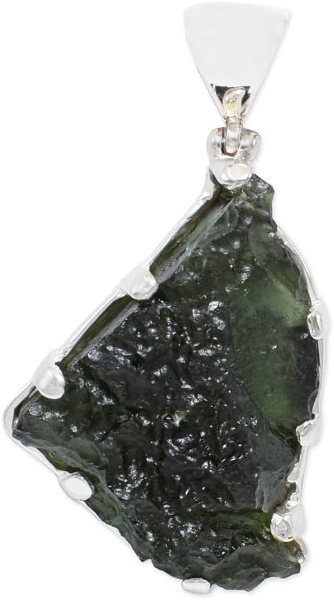 Moldavite Pendant Necklace by Stones Desire