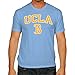 Campus Colors NCAA Adult Gameday Cotton T-Shirt - Premium Quality - Semi-Fitted Style - Officially Licensed Product (UCLA Bruins - Light Blue, Medium)