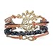 kinzd Christmas Tree Bracelet Happy Wishing Tree Bracelet Life Friendship Karma Samsara Wish Hope Love Peace Charm Bracelet