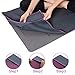 Heathyoga Hot Yoga Towel Non Slip, Microfiber Non Slip Yoga Mat Towel, Exclusive Corner Pockets Design, Dual-Grip, Sweat Absorbent, Perfect for Hot Yoga, Bikram, Pilates and Yoga Mats