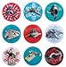 Disney Star Wars Assorted Christmas Ornament by Hallmark Set 9 Pack (Tie-Fighter, Millennium Falcon, X-Wing, AT-AT)