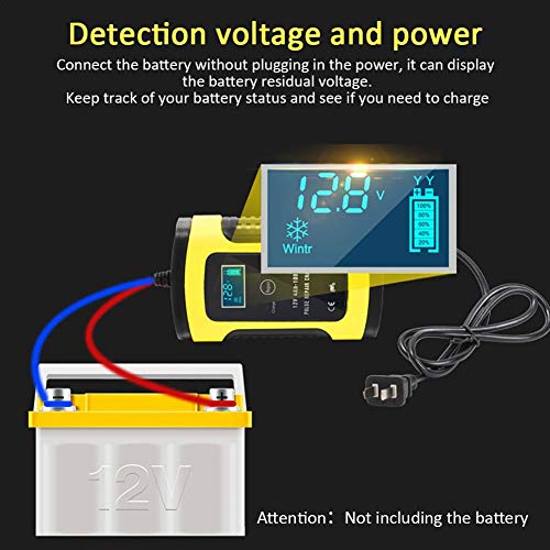 Ksruee 12V 6A Universal Repair Type Lead Acid Storage Charger Motorcycle Car Battery Charger Fully Intelligent
