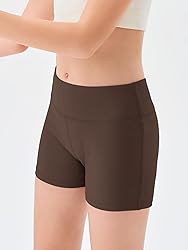Haloumoning Girls Athletic Shorts Kids High Waisted