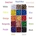 750 Pieces 15 Colors Assorted Bulb Safety Pins Pear Shaped Pins Calabash Pin Knitting Stitch Markers Sewing Making with Storage Box