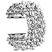 VIQIV Bling Bands for Compatible with Apple Watch 38mm 40mm 41mm 42mm 44mm 45mm Iwatch Series SE 7 6 5 4 3 2 1, Diamond Rhinestone Stainless Steel Metal Bracelet Wristband Strap for Women