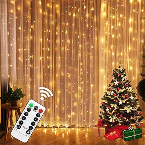 Allamp 3M LED Fairy Lights Garland Gordijn Lamp Afstandsbediening USB String Lights Garland On The Window Christmas… - Afbeelding 3