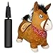 NDN LINE Bouncy Horse & Inflatable Real Feel Hopping Horse. Plush covered, (Pump included)