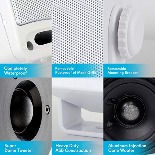 1 3+Way+Weatherproof+Outdoor+Speaker+Set