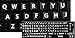 English US Large Letters Black Keyboard Stickers