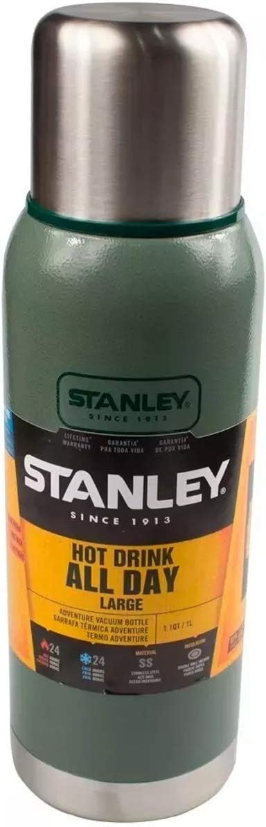 Stanley, 8017, Garrafa Térmica All Day Large Adventure 1.1 Litros, cor Verde, Aço por Stanley