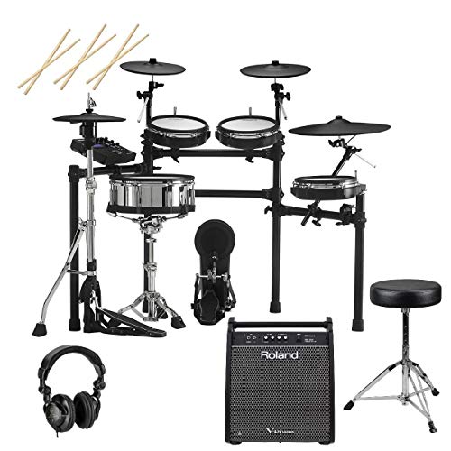Roland TD27KV VDrums Electronic Drum Set, Bundle with PM200 Monitor