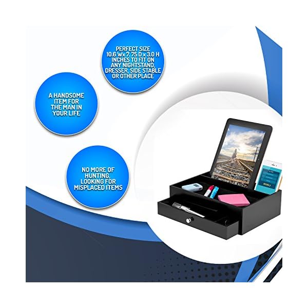 Mens Valet Tray For Men Nightstand Organizer Catch All Edc Tray For Men Keeping Items Organized As A Docking Station Gift Of Space