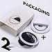Selfie Ring Light for Camera, 2 Pack Rechargeable Selfie 36 LED Light for iPhone Sumsang Ipad Smartphone Photography Phones, Black & White