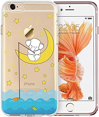 iPhone 6 Plus Case, iPhone 6S Plus Case, Doramifer Childhood Series Protective Case [Anti-Slip] [Good Grip] with Aesthetic 3D Print Soft Back Cover for 5.5 inch iPhone 6 Plus/6S Plus (Fishing)