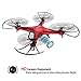 SYMA X5C Drone with 2.0MP HD Camera RC Quadcopter with 3D Flips & High/Low Speed & Left/Right Mode Exclusive Red Color