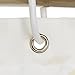 Amazon Basics Bathroom Shower Curtain, Water Resistant Fabric with Grommets & Hooks, Machine Washable, 72