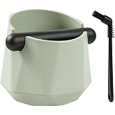 Espresso Coffee Puck Knock Box - CAFEMASY Home Use Epsresso Machine Accessories Unique Design Light Green Diamond Shape Mini Knockbox for Coffee Grounds