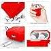 AOPETIO Airpods Accessories Kits, Silicone Airpod Case Cover with Keychain, Magnetic Airpod Strap, Shockproof Airpods Skins Compatible with Airpods Charging Case 2 & 1 (Front LED Not Visible)