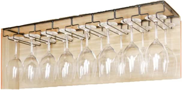Debajo del Gabinete Colgando Soporte para Copa De Vino, Bar Cocina