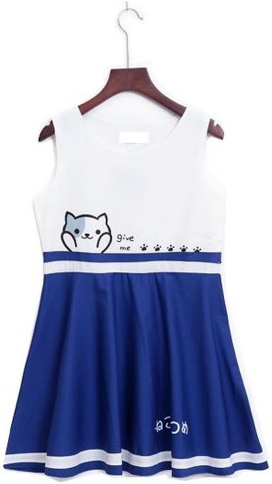 AnimeTown Japanese Cat Game Nekoatsume Neko Atsume Cats Give Me Five Vest Dress
